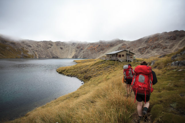 Reaching Angelus Hut 