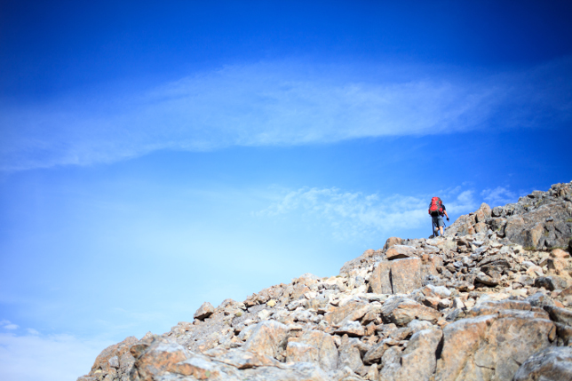 blue sky hike