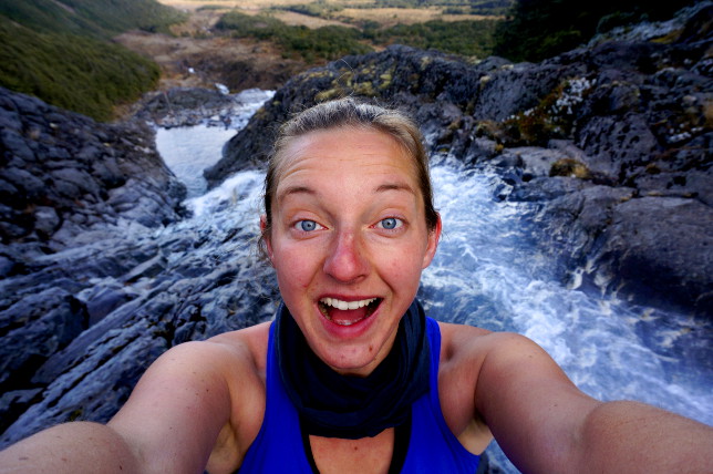 waterfall selfie