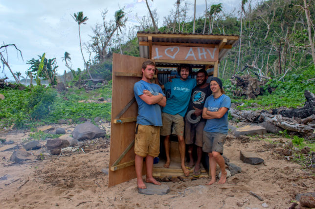 Toilet and All Hands Volunteers