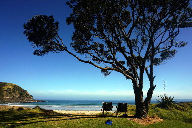 Nice view at Taputupotu Campsite.