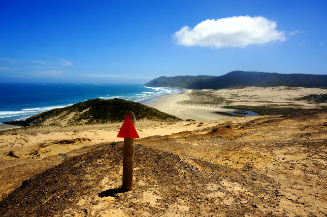 Te Werahi Beach between Cape Reinga and Cape Maria Van Diemen.