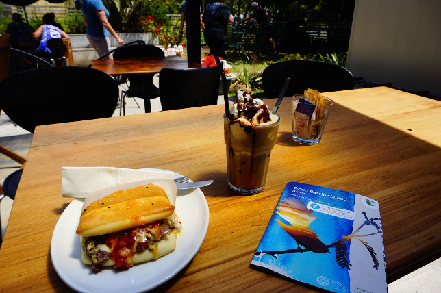 Early treat - before hiking Aotea Track.