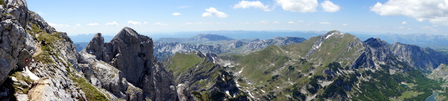 Panorama Bobotov Kuk track