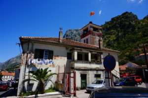 House next to the busstation in Kotor.
