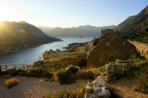 Sunset at the Fortress in Kotor.