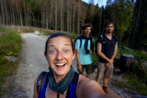 Hiking in High Tatras Nationalpark with the workawayers.