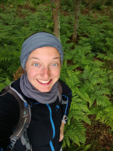 selfie in the ferns of camino