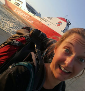 ferry selfie greece italy